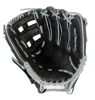 11 1/2-inch H-Web â€“ Double Play Series Black w/ Gray Laces