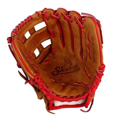 11 1/2-inch H-Web â€“ Double Play Series Brown w/ Red Laces