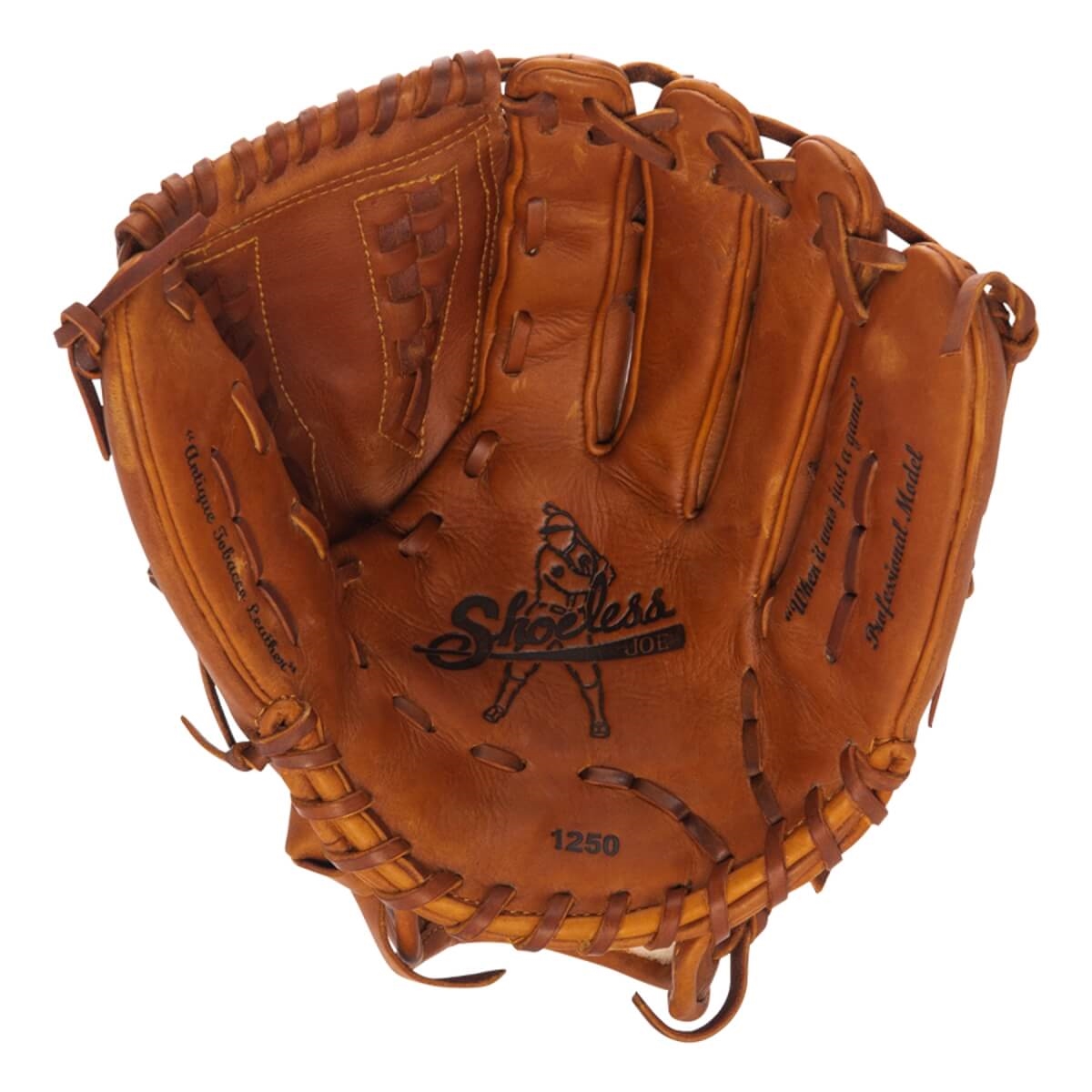 basket weave baseball glove